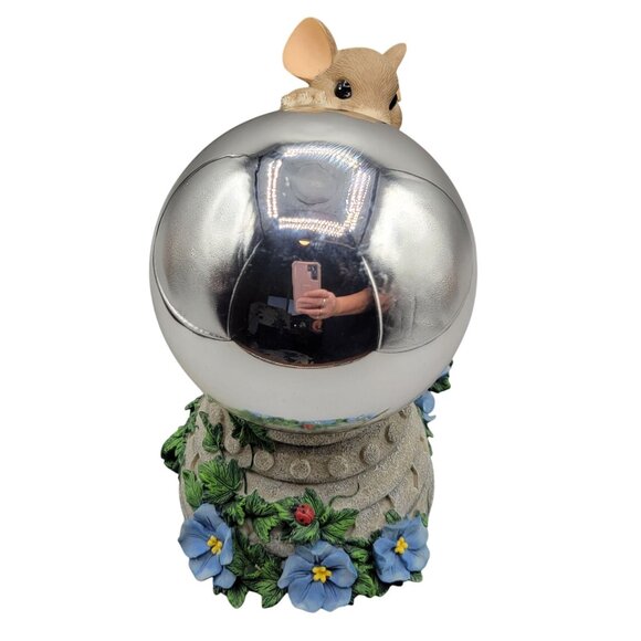 Charming Tails I See Myself In You Mouse Figurine Reflective Ball Large - Picture 4 of 9